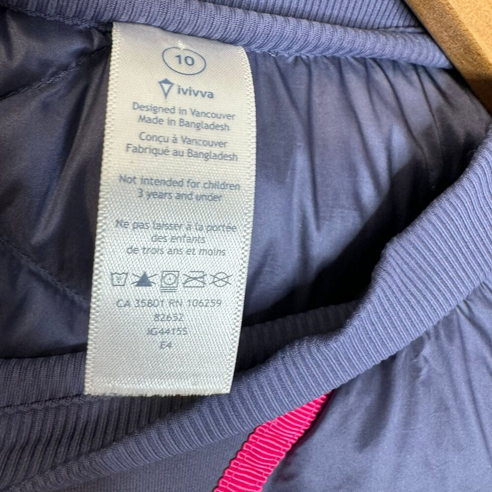 Ivivva by Lululemon Girls Goose Down Practice Makes Puffect Scuba Pullover - Picture 8 of 8